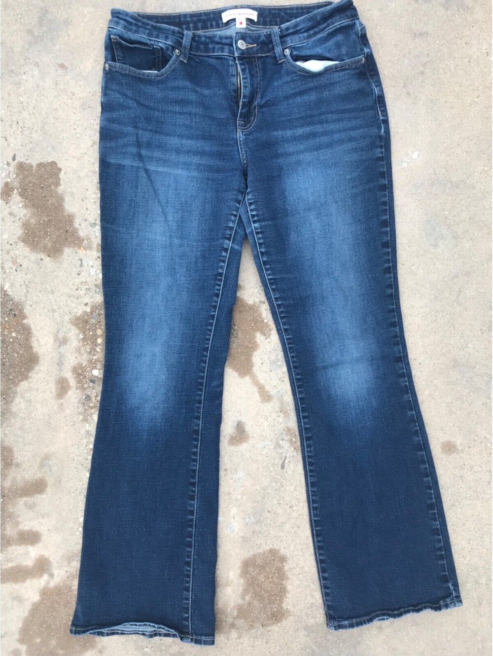Lucky Brand Womens Lolita Boot Cut Blue Jeans 14/32R Stretch Cowgirl Lite Fading